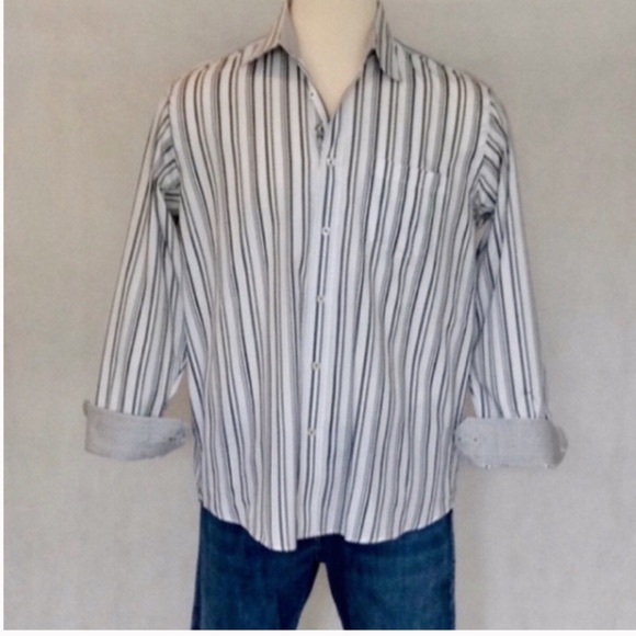 Bugatchi Other - Bugatchi Striped Long Sleeve Dress Shirt